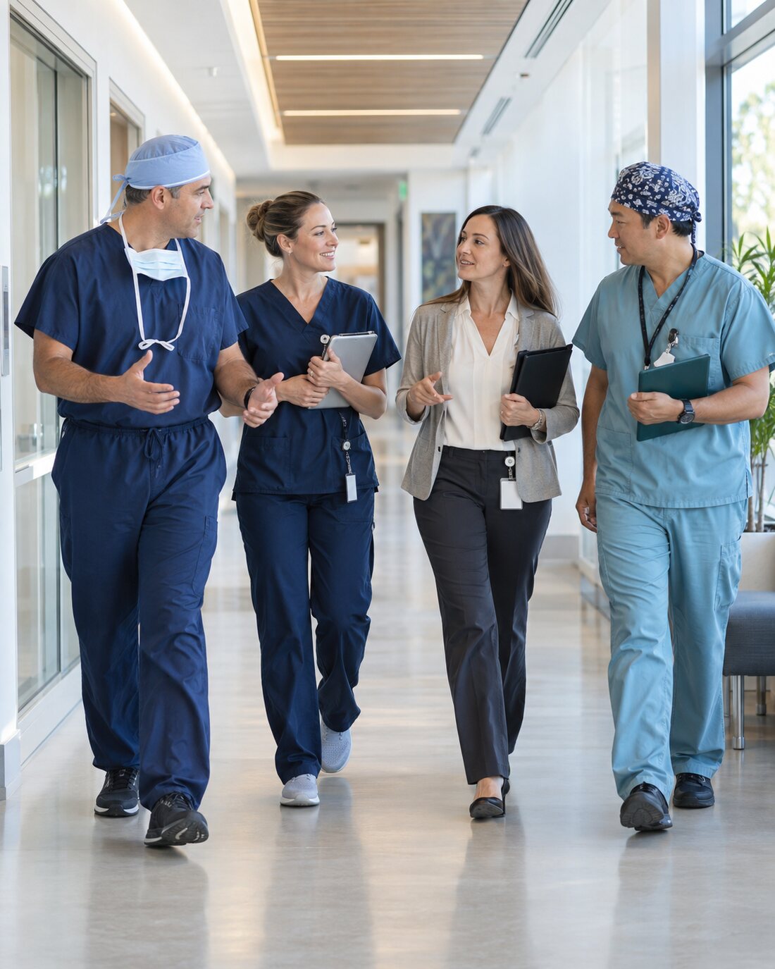 A multidisciplinary perioperative team coordinating care